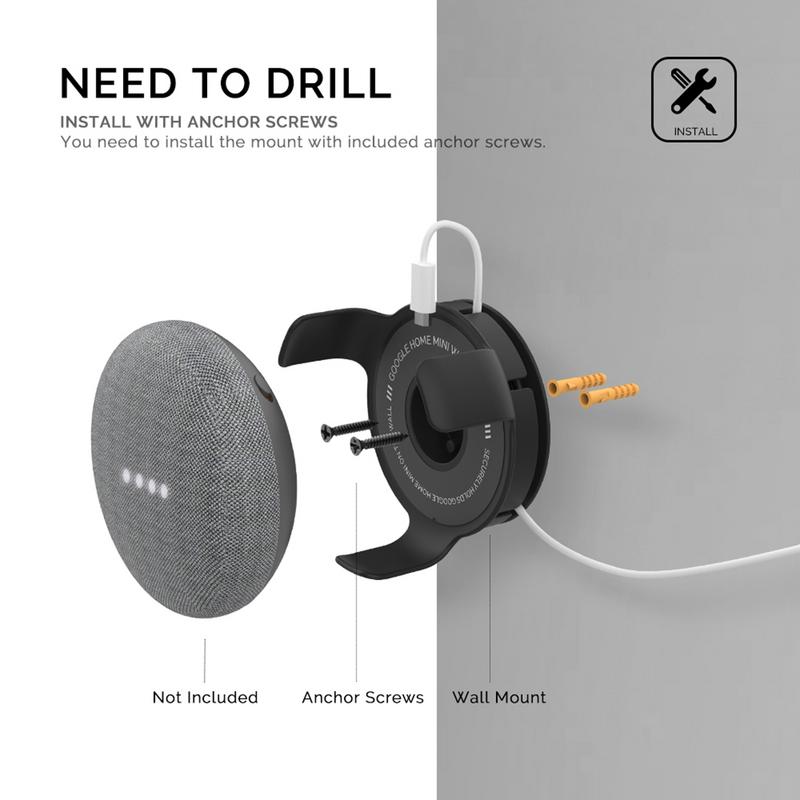 Uchwyt na ścianę do Google Hom – Google Speaker Nest Mini recenzja i cena
