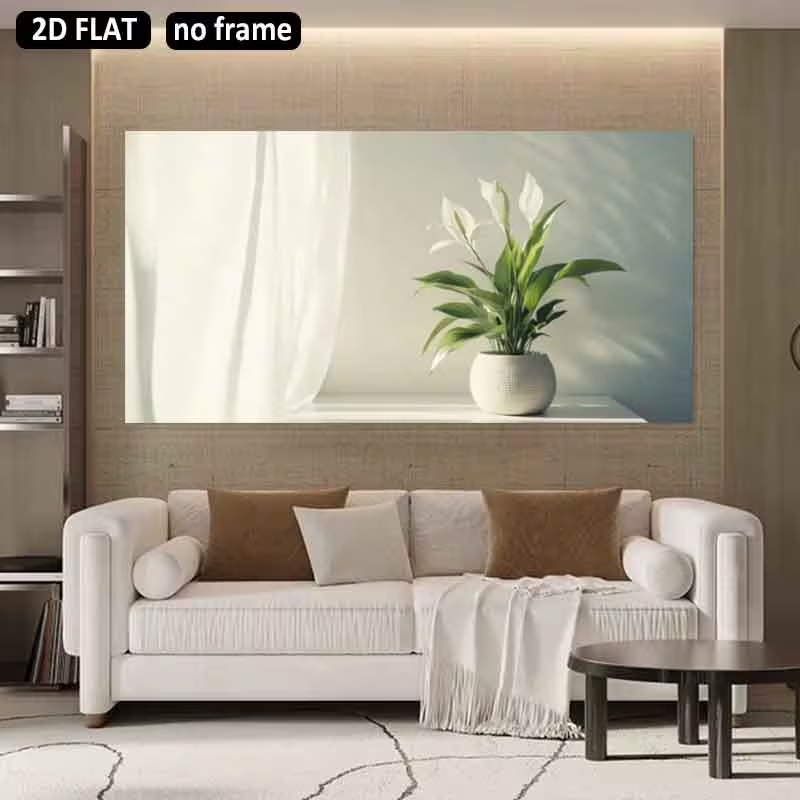 1 szt. (Bez ramy), płaski obra – Peace Lily White recenzja i cena